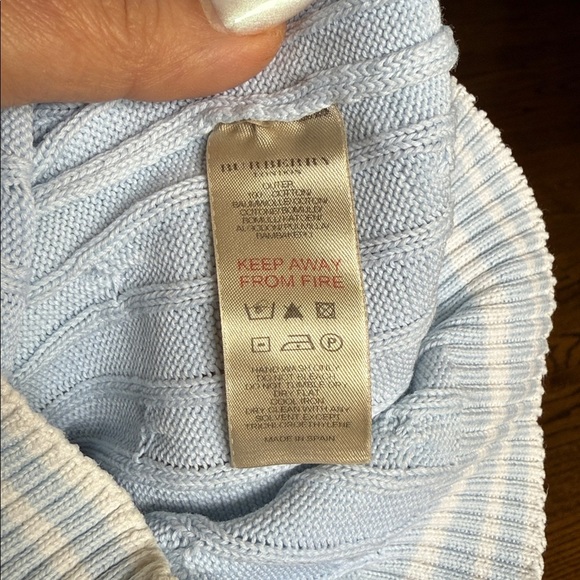 Burberry Boys Light Blue Cable Knit Sweater 3Y - Picture 5 of 6